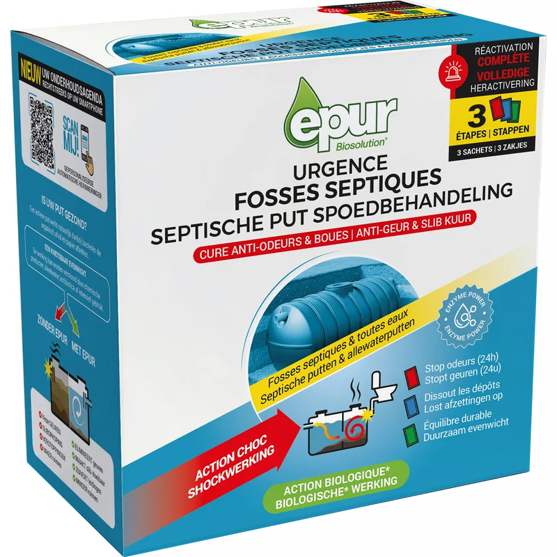 Urgence fosses septiques 3 x 200 g